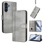 Samsung Galaxy A17 5G Case in Retro Leather with Line Stitching Grey_max Grey