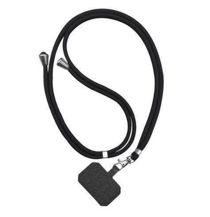 Nylon Phone Lanyard Rope for Universal Crossbody Mobile Phones, Black