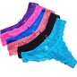 12-pack Thong Lace Panties in 6 Colors, S