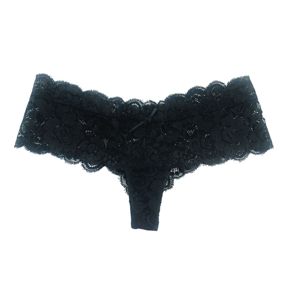 6-pack Half-String Lace Panties in 6 Colors, XS