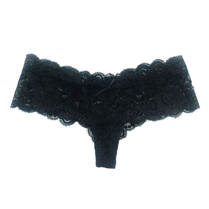 6-pack Half-String Lace Panties in 6 Colors, XS