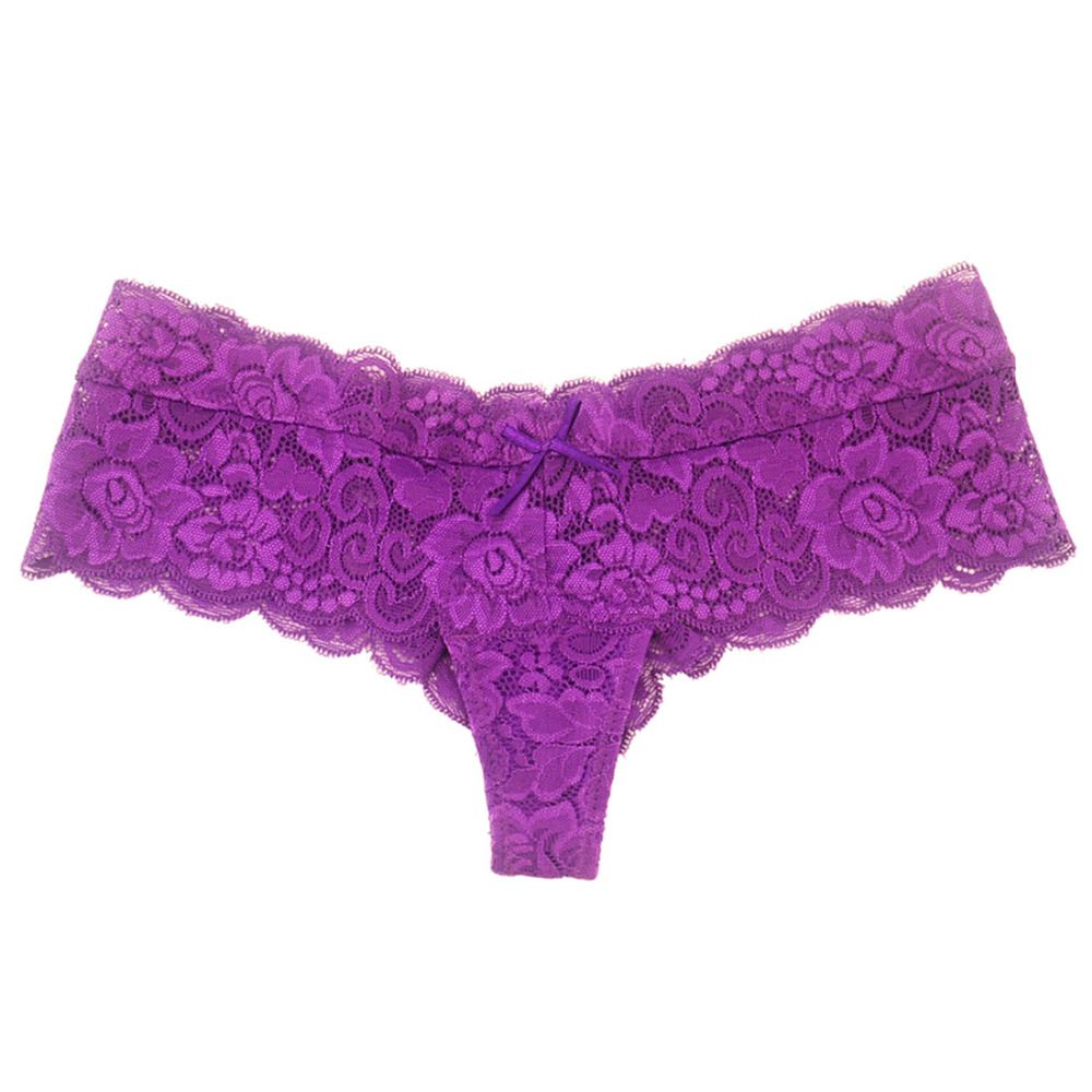 6-pack Half-String Lace Panties in 6 Colors, XS