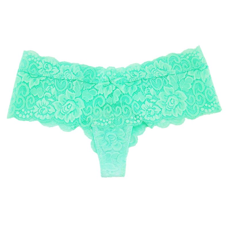 6-pack half-string lace panties, 6 colors