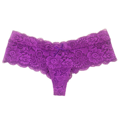 6-pack half-string lace panties, 6 colors