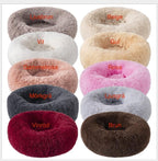 Fluffy Dog Bed Cat Bed 50cm, Light Grey