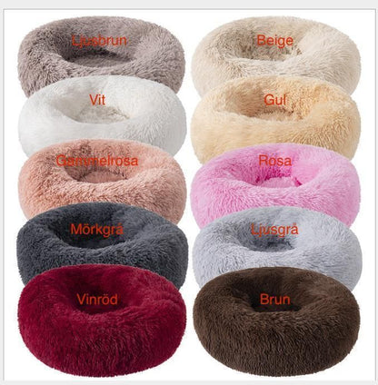 Fluffy Dog Bed Cat Bed, 60cm Light Brown