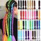 Grey giant braids, reggae braids, gradient braids