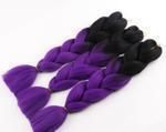 Gradient reggae braids, 6 giant braids, cerise