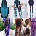 Gradient reggae braids, 6 giant braids, cerise