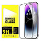 2pcs Tempered Glass Screen Protector for iPhone 14 Pro Max, Transparent
