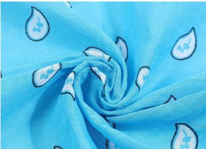 10 pcs Bandana Paisley Pattern Scarves, 54x54cm