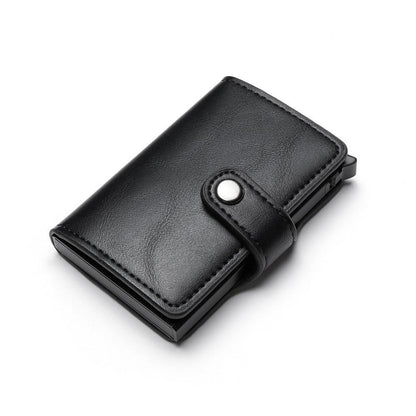 5 Cards Wallet Card Holder with RFID NFC Protection, Light brown