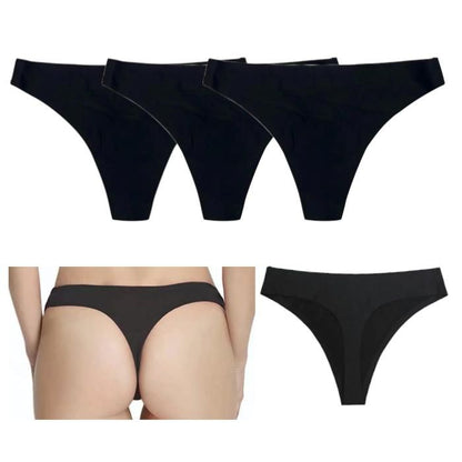 3-pack Seamless Invisible Thong, XS