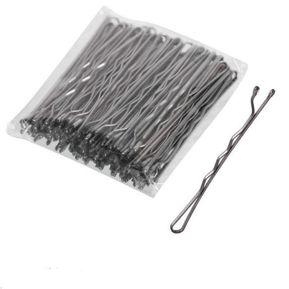 100pcs Silver Hair Clips Hairpins Hair Bands
