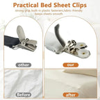 4 Pack Adjustable Sheet Straps with L Clips