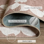 Floral Non Slip Door Mat, 90 x 150 cm