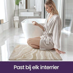 Bath Mat Non-Slip Extra Soft Water Absorbent Machine Washable Shower Rug for Bathroom, 40 x 60 cm, Grey