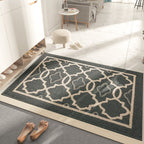 Door Mat Non Slip Washable Absorbent Entryway Rug for Home Garage Kitchen Laundry Room, Dark Grey, 50 x 80 cm