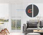 Magnetic Insect Screen Curtain Anti Fly Mesh for Door Window Sliding Patio No Drilling Required White, 120 x 210 cm