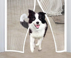 Magnetic Insect Screen Curtain Anti Fly Mesh for Door Window Sliding Patio No Drilling Required White, 120 x 210 cm