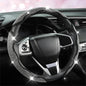 Diamond Bling Car Steering Wheel Cover with Crystal Rhinestones,3PCS Segmented Steering Wheel Protector,Universal for 99% Cars for Women(Black with White Diamond)
