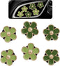 Green Flower Car Decor,6pcs Green Daisy Air Vent Clips Car Air Fresheners,2 Sizes Sage and Olive Green Flowers Dashboard Decorations Accessories for Women,Girly Refillable Diffuser