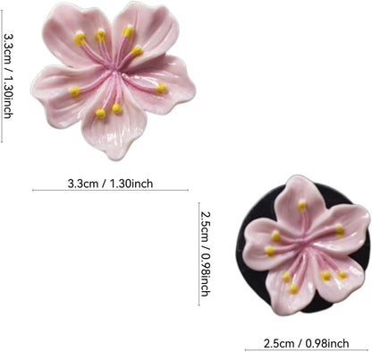 10 PCS Flower Car Air Freshener Vent Clips, Cute Pink Car Interior Decor Accessories, Aromatherapy Car Vent Clips for Women, Universal Car Air Outlet Decoration
