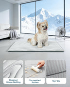 Cooling Mat for Dogs, 36"x23" Self-Cooling Dog Bed with Arc-Chill Technology 3.0, Non-Slip Washable Pet Cooling Pad for Small & Medium Dogs, Indoor Outdoor Kennel Floor Use - Grey