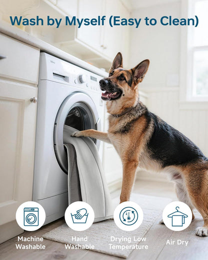 Cooling Mat for Dogs, 36"x23" Self-Cooling Dog Bed with Arc-Chill Technology 3.0, Non-Slip Washable Pet Cooling Pad for Small & Medium Dogs, Indoor Outdoor Kennel Floor Use - Grey