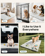 Cooling Mat for Dogs, 36"x23" Self-Cooling Dog Bed with Arc-Chill Technology 3.0, Non-Slip Washable Pet Cooling Pad for Small & Medium Dogs, Indoor Outdoor Kennel Floor Use - Grey