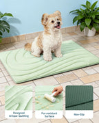 Cooling Mat for Dogs, 48" x 28" Self-Cooling Dog Bed with Arc-Chill Technology 3.0(QMAX>0.5), Non-Slip Washable Pet Cooling Pad for Large Dogs, Indoor Outdoor Floor Mat - Green