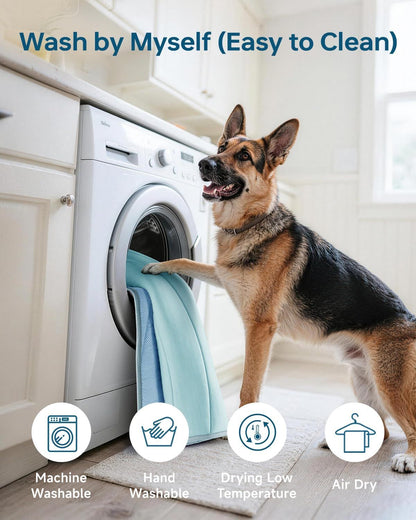 Cooling Mat for Dogs, 36"x23" Self-Cooling Pet Bed - Advanced Arc-Chill Technology 3.0 for Instant Cool, Non-Slip Washable Floor Mat for Small & Medium Dogs, Indoor Outdoor Use - Blue