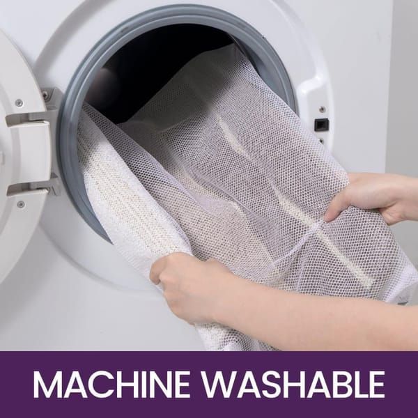 Soft Absorbent Bath Mat Non‑Slip Bathroom Rug Machine Washable 40x60cm Beige Striped