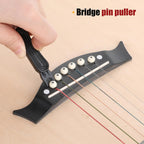 Guitar String Winder, Professional Guitar Tools Bridge Pin Puller and Cutter Musical Instrument String Winder 3 In 1 Tool for Repairing Restringing of Acoustic Electric Guitars (Black)