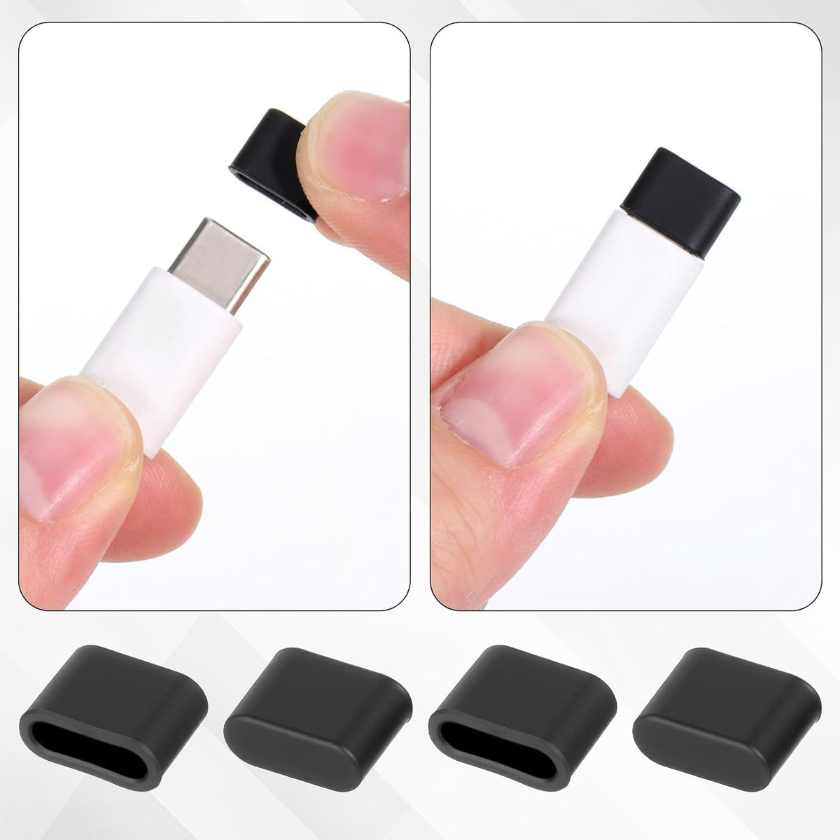 30 Pcs USB C Anti Dust Cover Plugs, Type C Cover Cap USB Port Covers USB Port Protection Caps Anti Dust Plug Charging Ports Covers Protectors for Any Type C Charging Male Ports