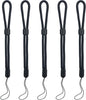 5PCS Wrist lanyard, 8.8 inch Hand Wrist Strap Lanyard, Adjustable Nylon Wristlet Straps for Cell Phone, Camera, GoPro, PSP, USB Flash Drives, Flashlight (Black)