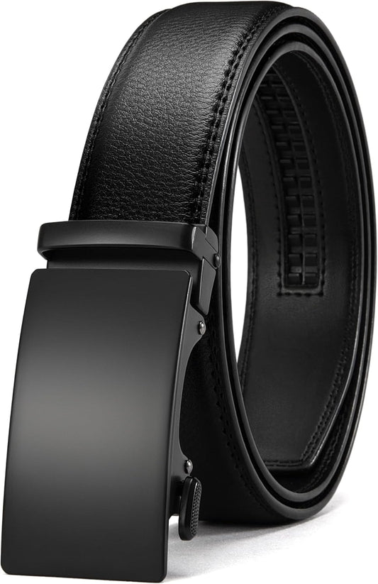 Ratchet Belts Men, 1 3/8" Mens Belts Leather for Dress, Micro Adjustable Fit Everywhere