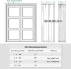 Blackout Door Window Curtains, Dual Rod Pocket Grey Drape for Front Glass French Door, Privacy Thermal Insulated Room Darkening Curtain for Sidelight Window, W 25 x L 72 inch, 1 Panel