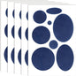 Puffer Down Jacket Repair Patch Kit 40pcs/5 Sheets, Blue Nylon Fabric Repair Patch Self Adhesive Waterproof Stick On Patches Tape for Jackets Coat Clothing Tent Sleeping Bags Ski Pants Holes