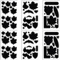6 Sheets Black Down Jacket Repair Patch, Self-Adhesive Waterproof Puffer Jacket Patch, Stick On Nylon Patches Tape for Jackets Coat Clothing Umbrella Tent Sleeping Bags Ski Pants Holes
