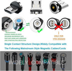 Magnetic Charging Series (Micro Tips) 10pcs,Just Micro USB Tips Without USB Cable Cords,Compatible for MicroAndriod SmartSeries.