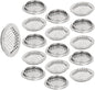 20pcs Soffit Vents 2.08" Mounting Dia Stainless Steel Round Air Vent Louver for Cabinet Bathroom Office Kitchen Ventilation