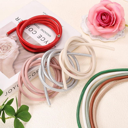 PU Leather Cord String Rope for DIY Women Tie Waist Strap Waist Belt Dress Bag Strap Replacement