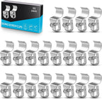 Vinyl Siding Clips,20-Pack No-Hole Outdoor Camera Mount,Vinyl Siding Hanger for Blink, Arlo, Ring, No-Damage, No Drilling, Weatherproof-304 Stainless Steel Home Siding Hooks - New Upgrade