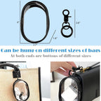 Transparent Zipper Storage Pouch with Keychain - Mini Organizer for Earbuds Cables - Travel Accessory for Backpack