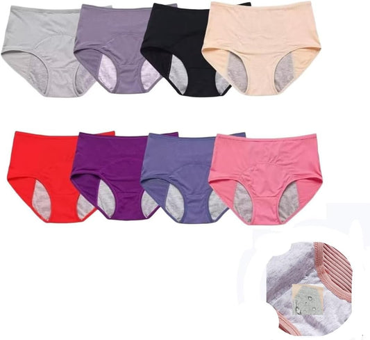 Women's 8 Pack XL Leakproof Briefs Multiple Colours