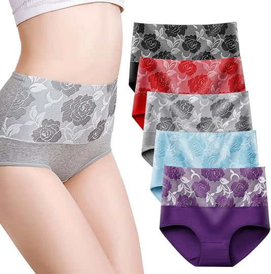 Women's 5 Pack Leakproof Briefs 2XL Assorted Colours Comfortable Underwear