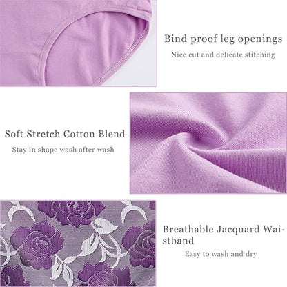 Women's 5 Pack Leakproof Briefs 2XL Assorted Colours Comfortable Underwear