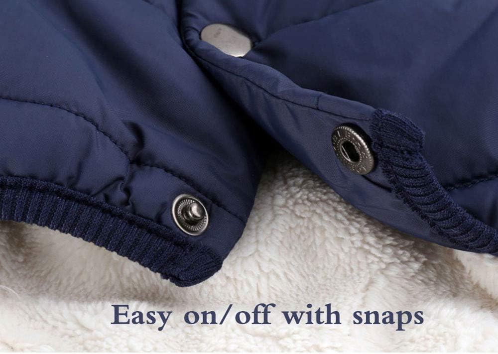 Winter Dog Jacket Marine Blue XL - Warm Pet Coat for Cold Weather - Dog Apparel