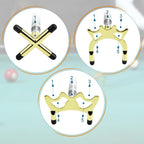 Retractable Billiards Cue Bridge Snooker Pool Bridge Stick Retractable Billiards Cue Stick Bridge with 3 Pcs Removable Bridge Head Pool Cue Table Accessories for Game, Competition